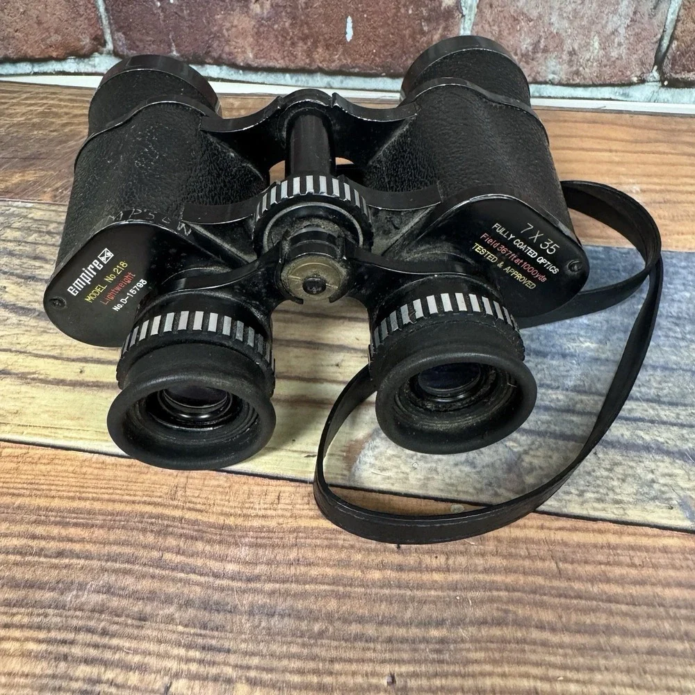 Vintage Empire Binoculars Model No 218 7x35 Lightweight w‎ Strap